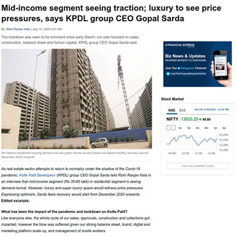 Mid-Income Segment Seeing Traction; Luxury To See Price Pressures, Says KPDL Group CEO Gopal Sarda - Life Republic